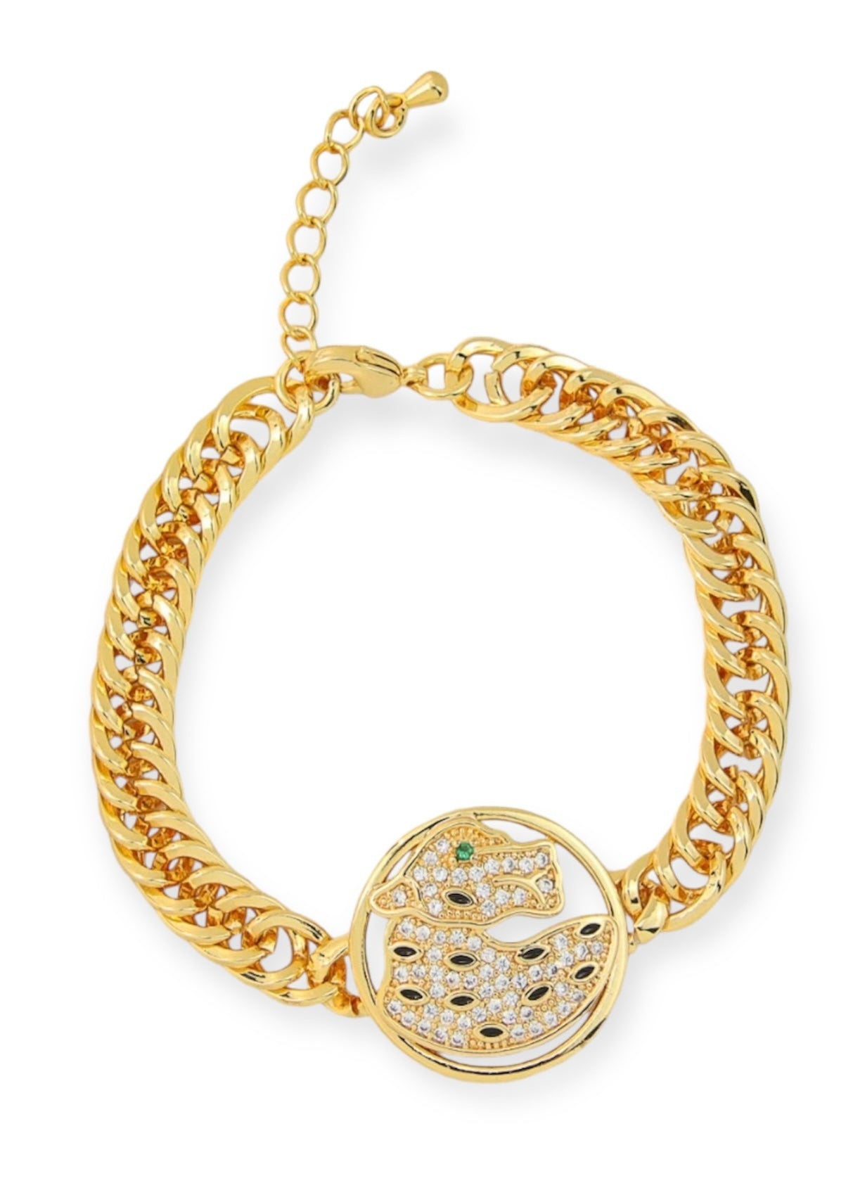 Leopard Bracelet Panthers Charm Bracelet for Women