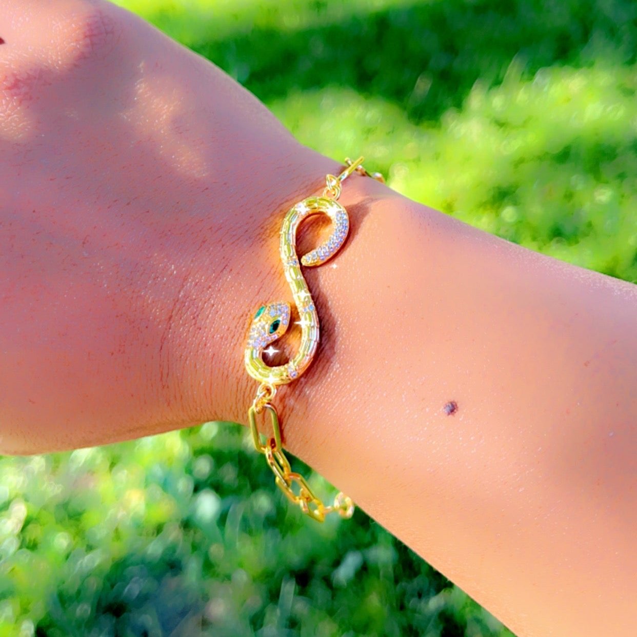 Snake Paperclip Bracelet