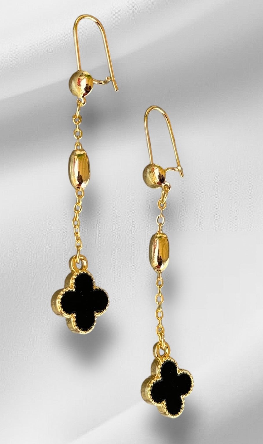 Clover Bead Dangle Earrings