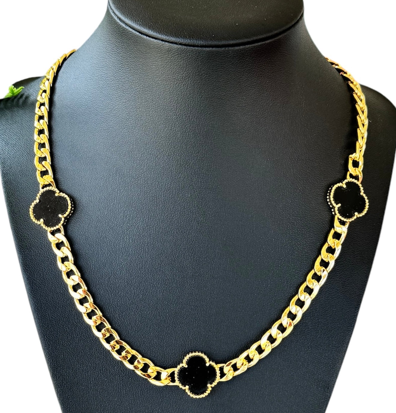 Clover Cuban link Necklaces