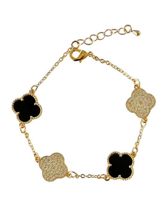 Clover Leaf Bracelet Cubic Zirconia