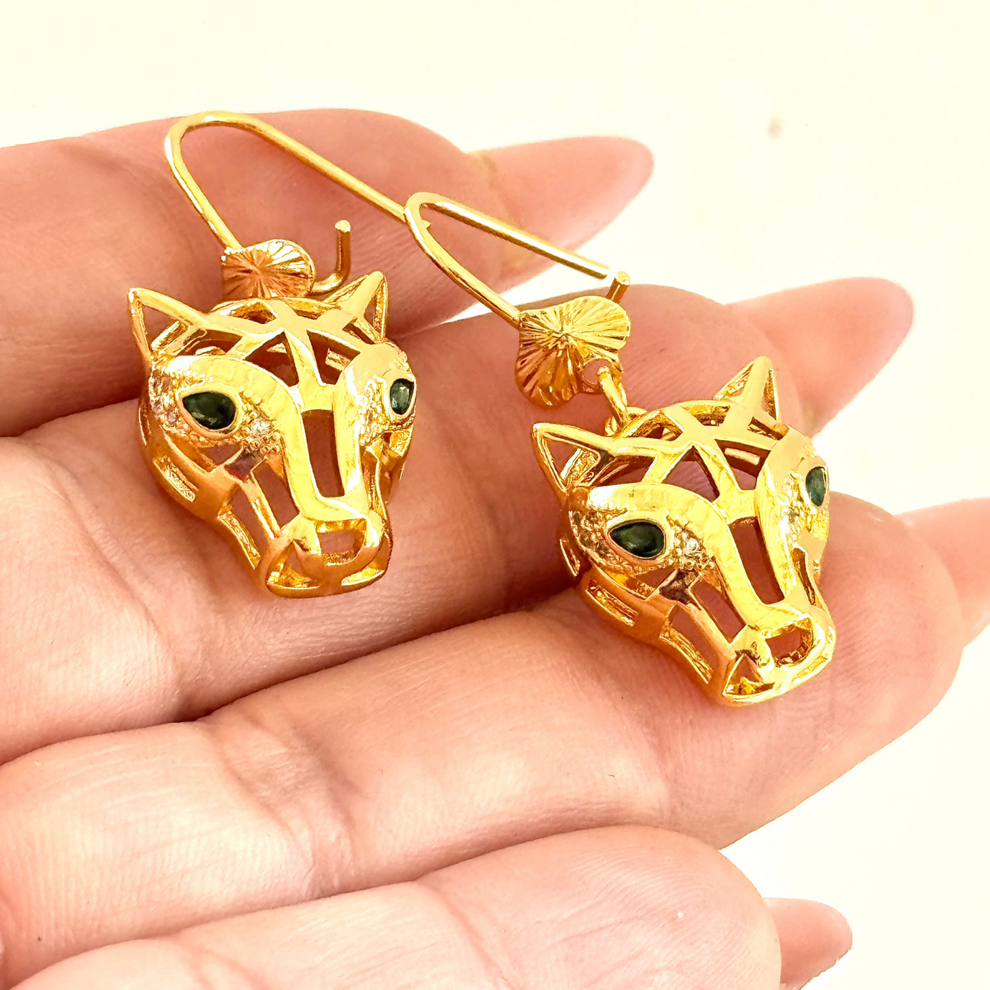 Leopard Dangle Earring