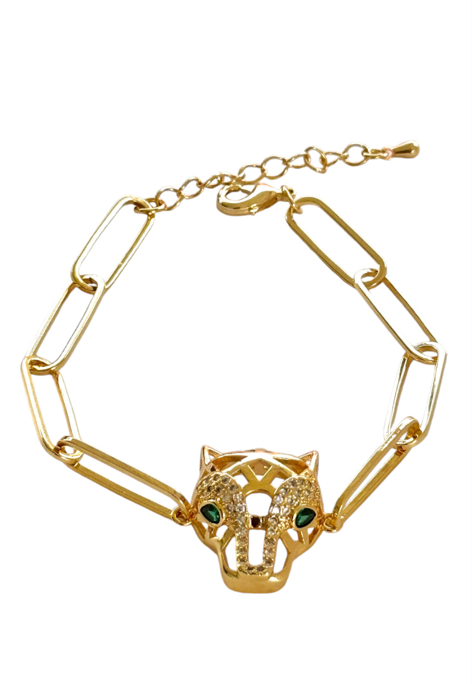 Leopard Paperclip Bracelet