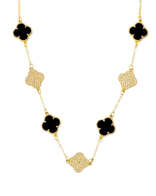 Clover Pendant Cubic Zirconia Necklaces