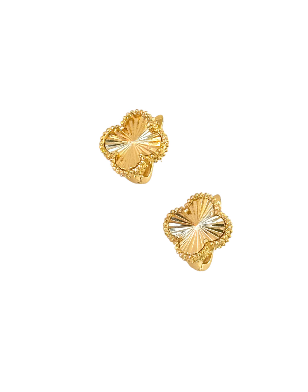 Clover Leaf Lever-Back Earring