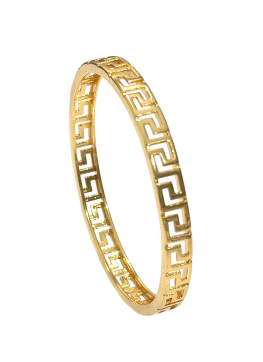 18K Gold Filled Dubai Greek Bangle Bracelet Style for Women